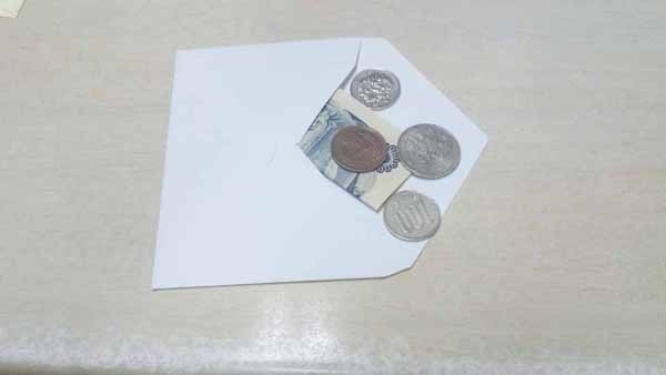 お釣り入れ封筒